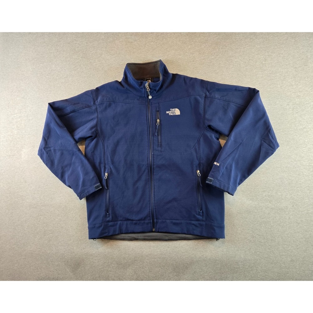 The North Face Apex Bionic Jacket‎ Mens Large Navy Full Zip Coat Hiking Utility